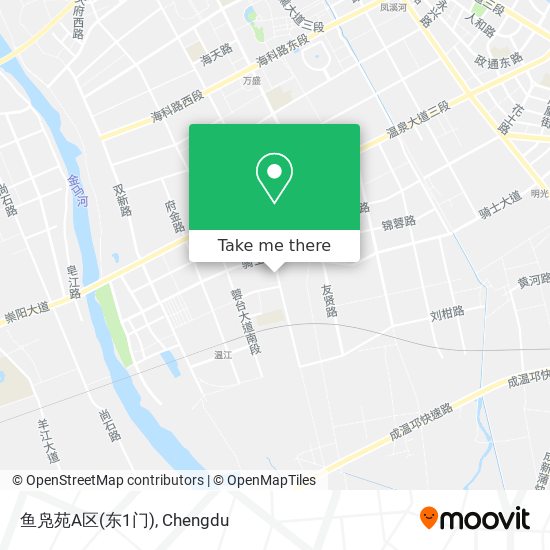 鱼凫苑A区(东1门) map