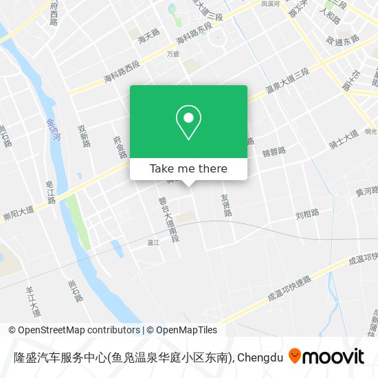 隆盛汽车服务中心(鱼凫温泉华庭小区东南) map