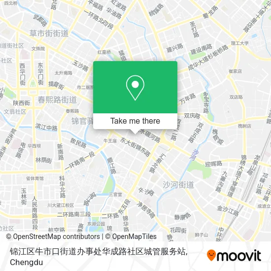 锦江区牛市口街道办事处华成路社区城管服务站 map