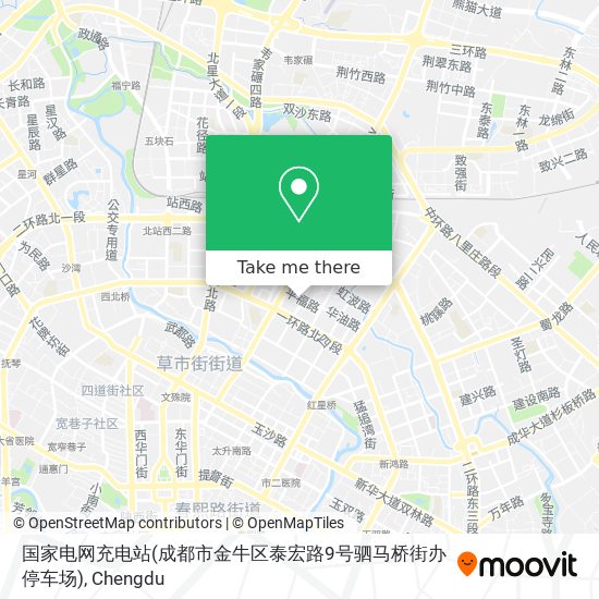 国家电网充电站(成都市金牛区泰宏路9号驷马桥街办停车场) map