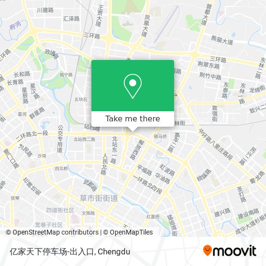 亿家天下停车场-出入口 map
