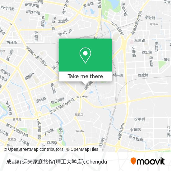 成都好运来家庭旅馆(理工大学店) map