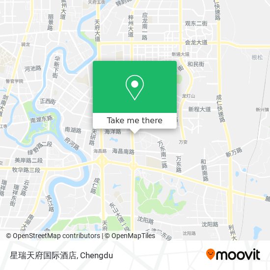 星瑞天府国际酒店 map