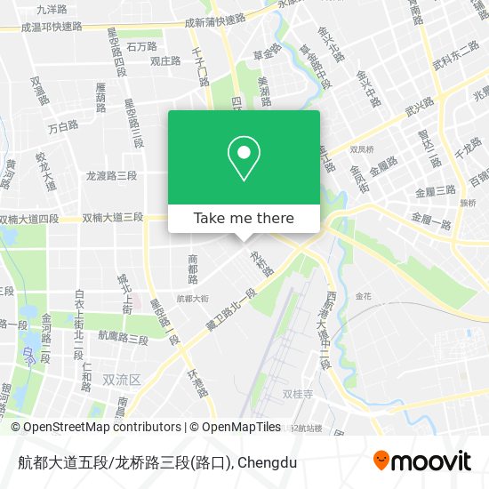 航都大道五段/龙桥路三段(路口) map