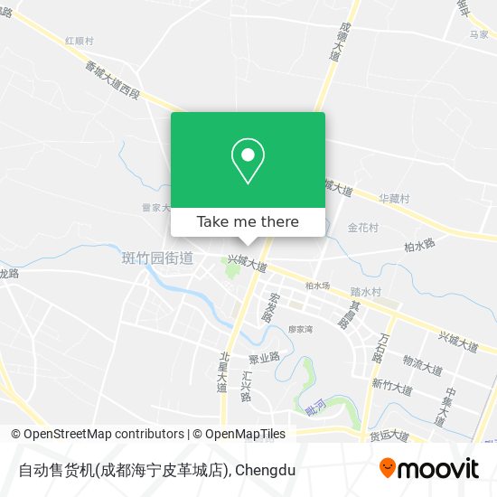 自动售货机(成都海宁皮革城店) map