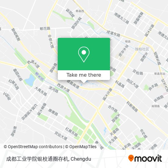 成都工业学院银校通圈存机 map