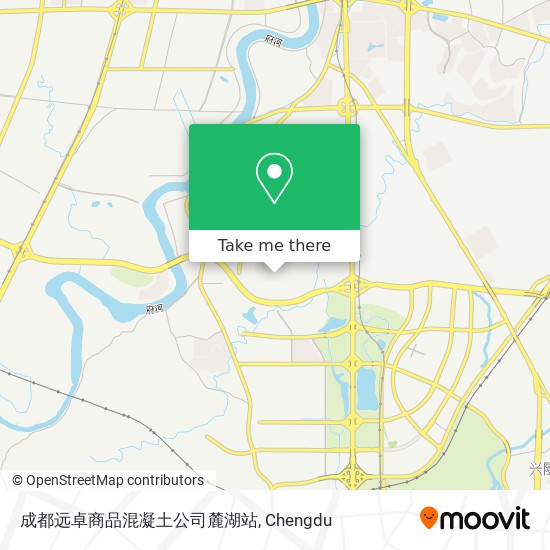 成都远卓商品混凝土公司麓湖站 map