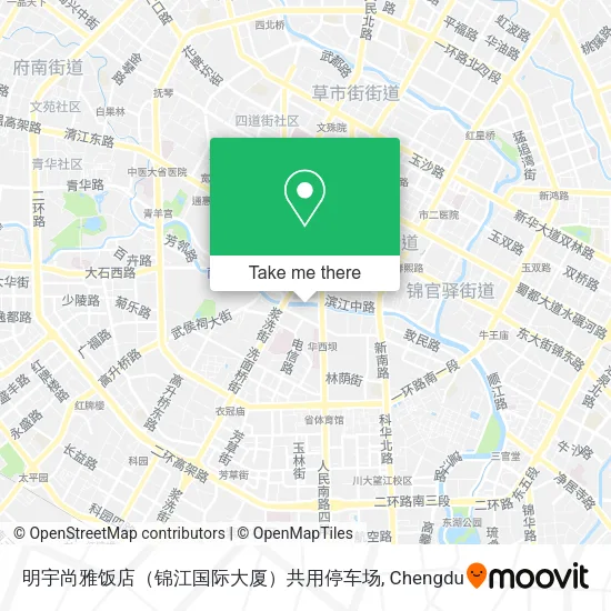 明宇尚雅饭店（锦江国际大厦）共用停车场 map