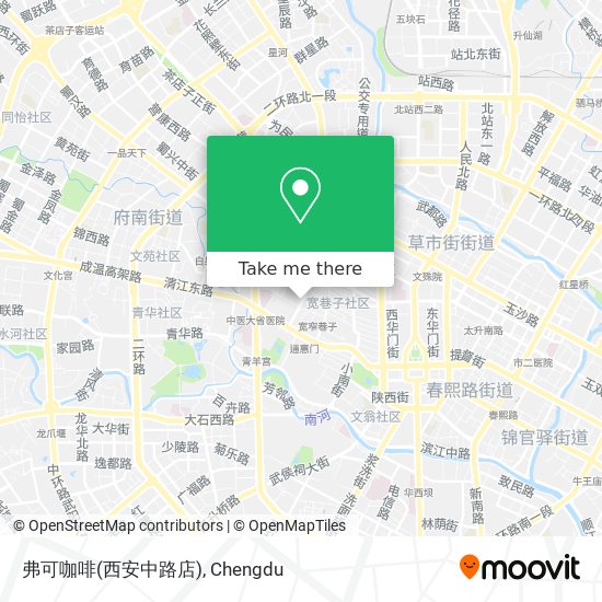 弗可咖啡(西安中路店) map