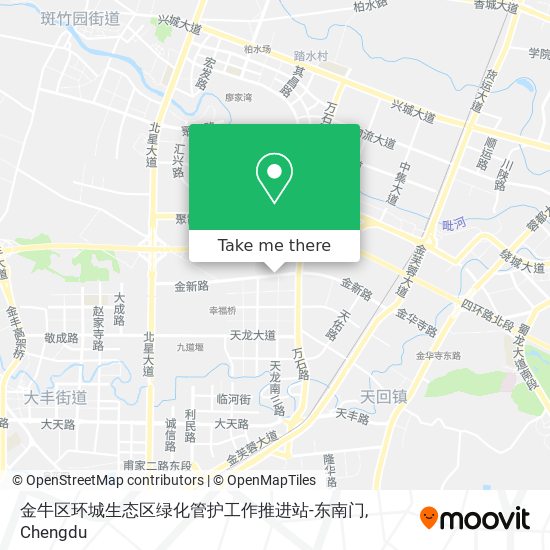 金牛区环城生态区绿化管护工作推进站-东南门 map