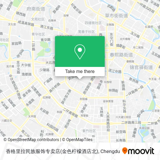 香格里拉民族服饰专卖店(金色柠檬酒店北) map