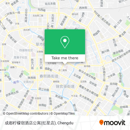 成都柠檬宿酒店公寓(红星店) map
