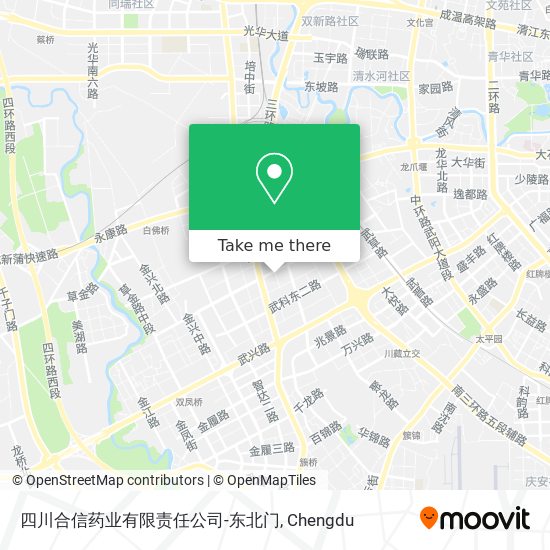 四川合信药业有限责任公司-东北门 map
