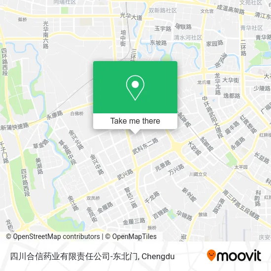 四川合信药业有限责任公司-东北门 map