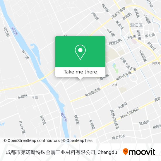 成都市第诺斯特殊金属工业材料有限公司 map