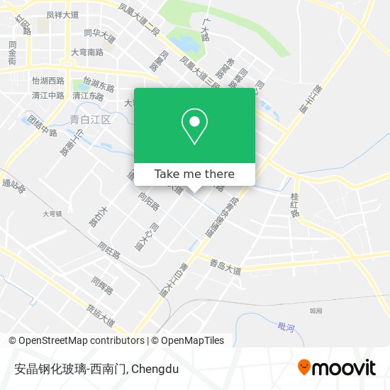 安晶钢化玻璃-西南门 map