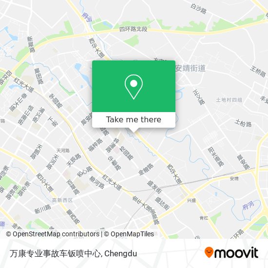 万康专业事故车钣喷中心 map