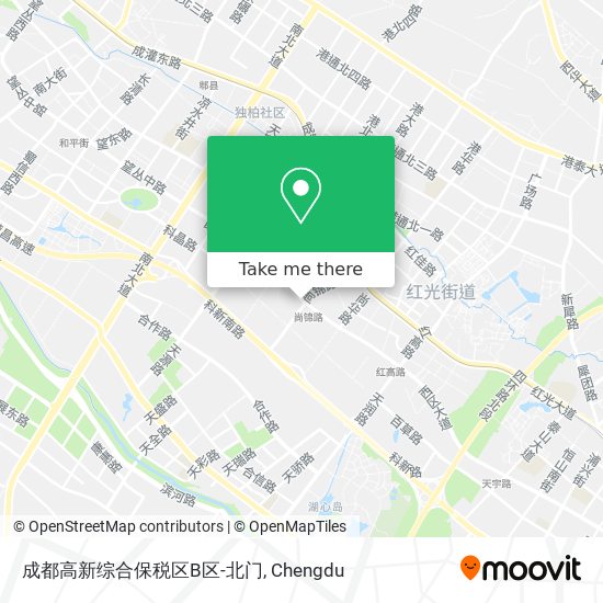 成都高新综合保税区B区-北门 map