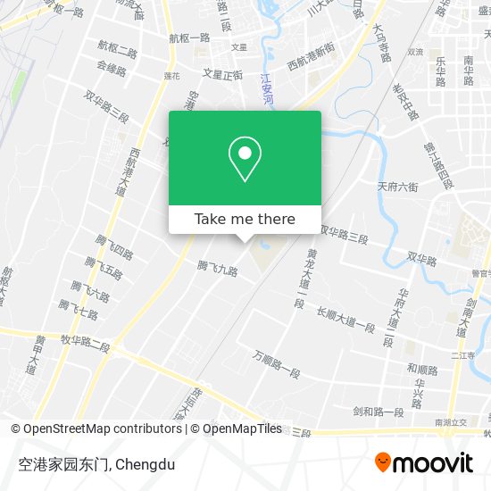 空港家园东门 map