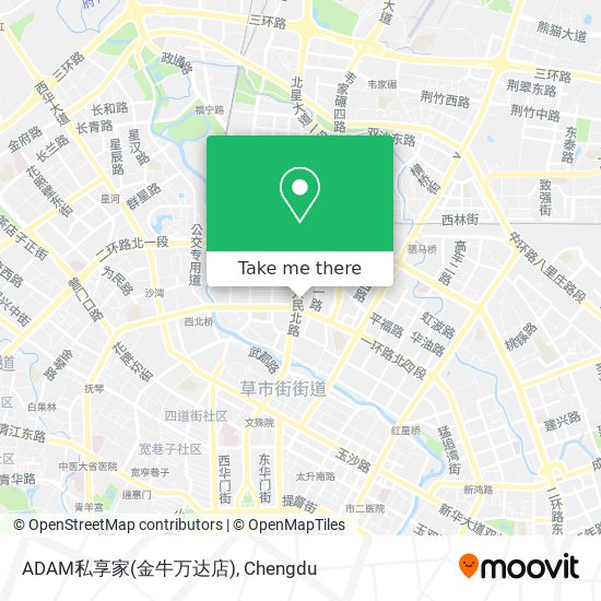 ADAM私享家(金牛万达店) map