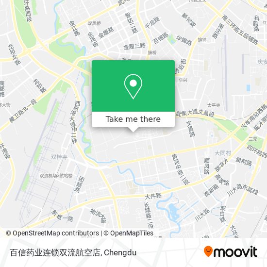 百信药业连锁双流航空店 map