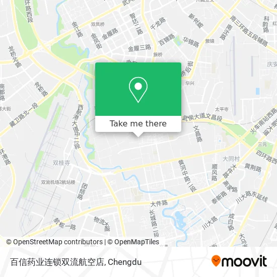百信药业连锁双流航空店 map
