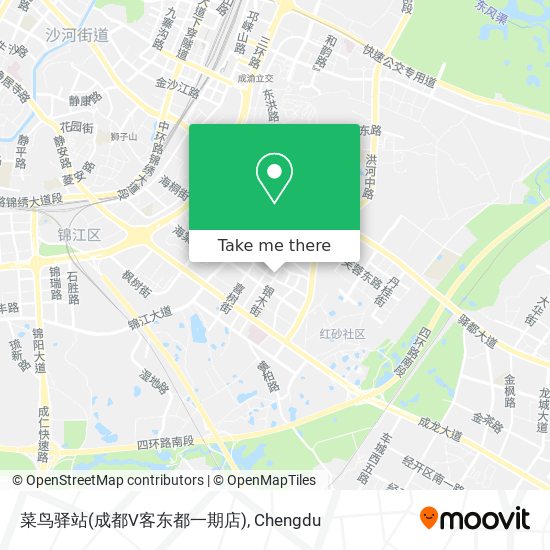 菜鸟驿站(成都V客东都一期店) map