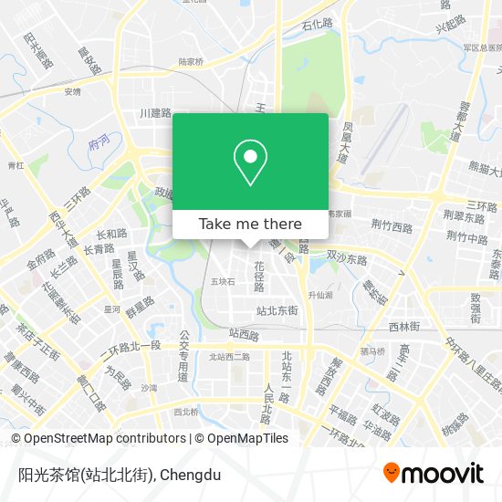 阳光茶馆(站北北街) map