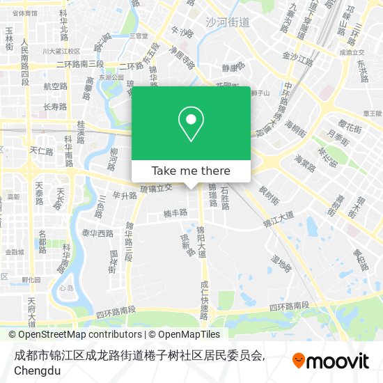 成都市锦江区成龙路街道棬子树社区居民委员会 map