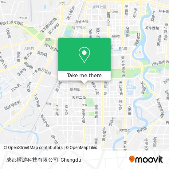 成都耀游科技有限公司 map