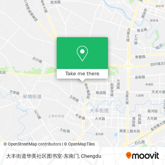 大丰街道华美社区图书室-东南门 map