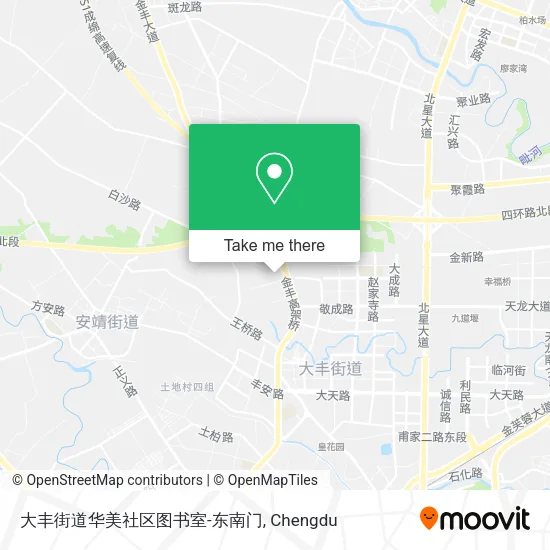 大丰街道华美社区图书室-东南门 map