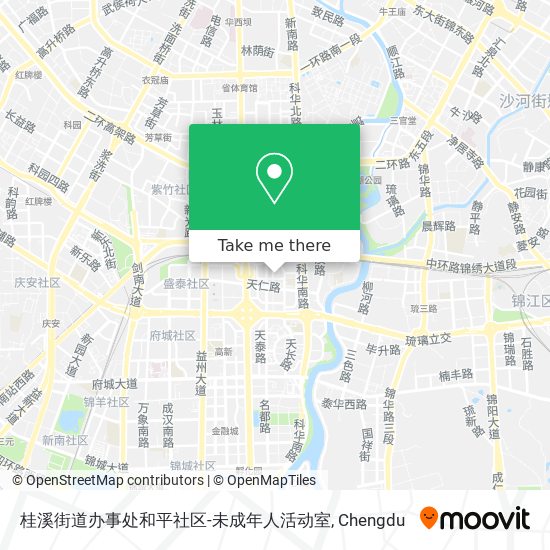 桂溪街道办事处和平社区-未成年人活动室 map