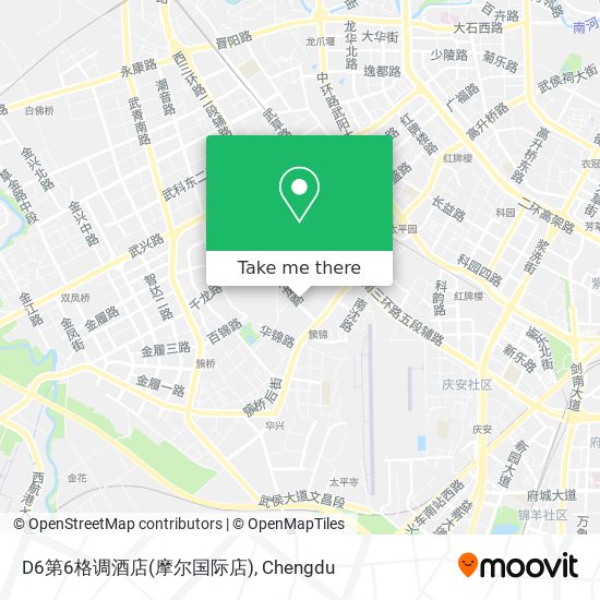 D6第6格调酒店(摩尔国际店) map