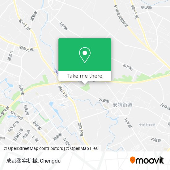 成都盈实机械 map