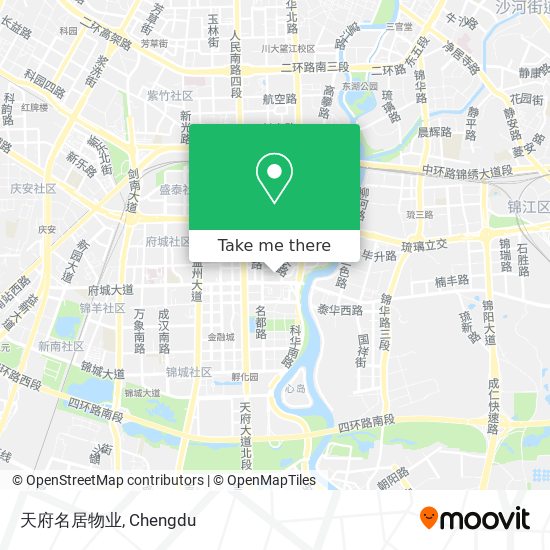天府名居物业 map