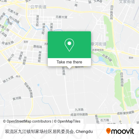 双流区九江镇邹家场社区居民委员会 map