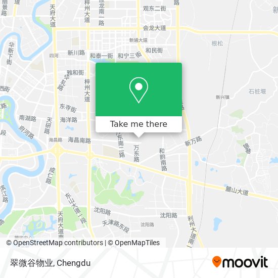 翠微谷物业 map