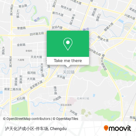 泸天化泸成小区-停车场 map