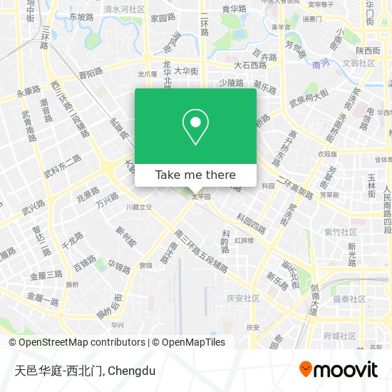 天邑华庭-西北门 map