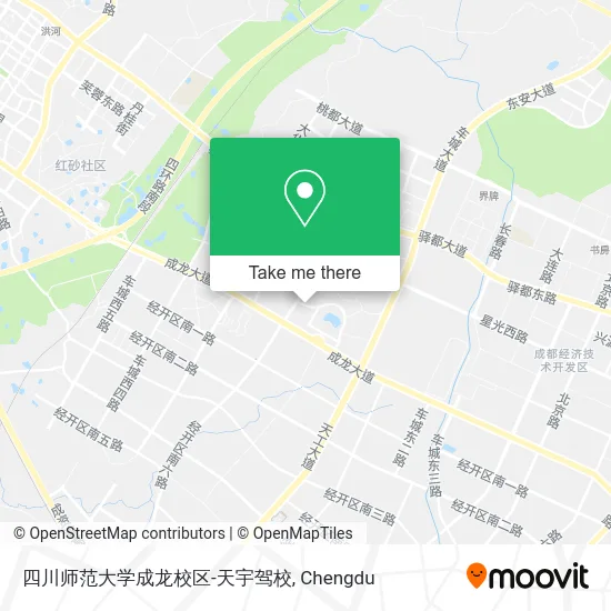 四川师范大学成龙校区-天宇驾校 map