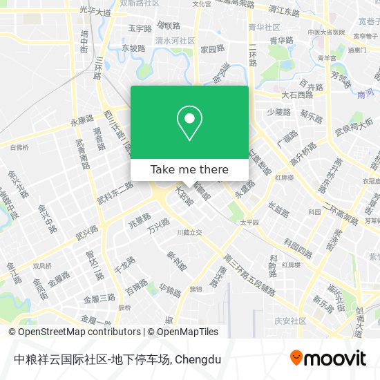 中粮祥云国际社区-地下停车场 map