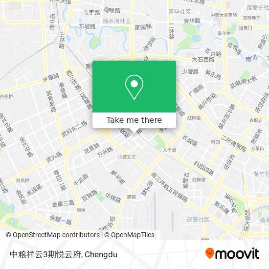 中粮祥云3期悦云府 map