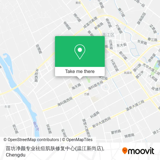 苗坊净颜专业祛痘肌肤修复中心(温江新尚店) map