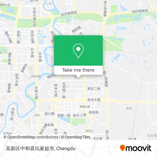 高新区中和喜玩家超市 map