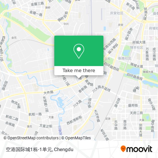 空港国际城1栋-1单元 map