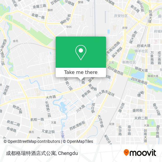 成都格瑞特酒店式公寓 map