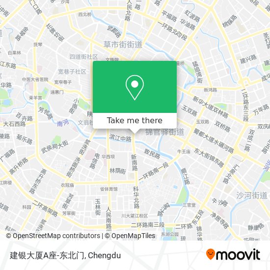 建银大厦A座-东北门 map