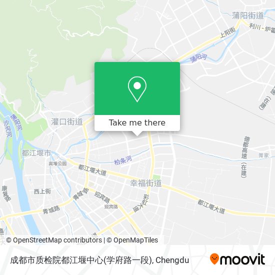 成都市质检院都江堰中心(学府路一段) map