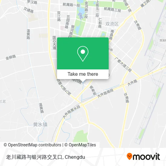 老川藏路与银河路交叉口 map